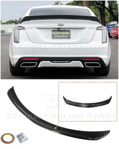 Alerón de ala trasera de fibra de carbono estilo Cadillac CT5 | CT5-V estilo Blackwing - Imagen 1 de 19
