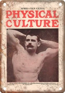 Physical Culture Vintage Bodybuilding Mag 12" x 9" Reproduction Metal Sign W33 - Picture 1 of 1