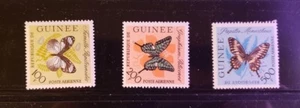 Briefmarken Guinea - #C47-C49 - Schmetterlinge - postfrisch vz - 1963 - Bild 1 von 1