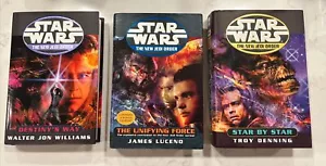 Lot 3 Star Wars New Jedi Order Destiny's Way Star by Star The Unifying Force 1st - Imagen 1 de 24