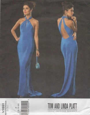 Vogue Sewing Pattern 2891 EASY Dress by Tom Linda Platt Bias Cut Sz 16 18 20 New - Image 1 of 4