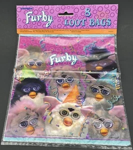 1999 Furby Party Supplies Loot Bag Vintage Birthday Goodie Favor Bags Toys 90’s - Picture 1 of 4