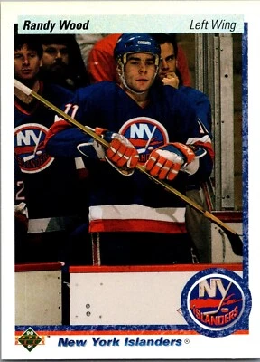 1990-91 Upper Deck Hockey  - #16 Randy Wood - Image 1 of 2