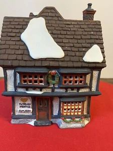 VINTAGE 1990 Dept 56”Tutbury Printer” Dickens Heritage Village Collection 5568-9 - Picture 1 of 5