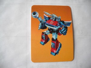 1985 Hasbro MILTON BRADLEY Transformers Action Cards SMOKESCREEN  #8