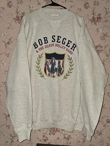 Vintage Bob Seger & Silver Bullet Band Heavyweight Sweatshirt Horses Laurel XL - Picture 1 of 5