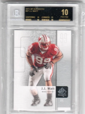 2008 SP J.J Watt RC  #242 Rookie 1996 RARE SP BGS 10 Black Label Pristine - Image 1 of 2