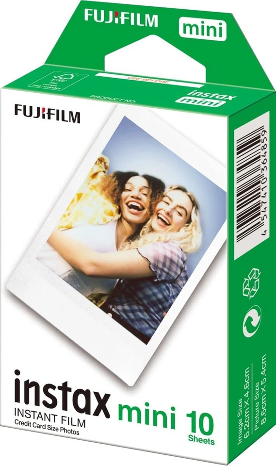 Fujifilm Instax Mini Instant Film (White Frame) - 10 Sheets (Expiry: 2027-04) - Image 1 of 1