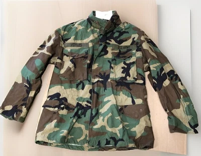 Chaqueta de Campo M65 De Colección M-Reg Woodland Camuflada M-65 Abrigo Ejército Militar de Estados Unidos Años 80 #4 Foto 1 de 4