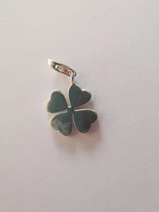 Sterling Silver Lucky Four Leaf Clover Clip Charm . R10M - Picture 1 of 2