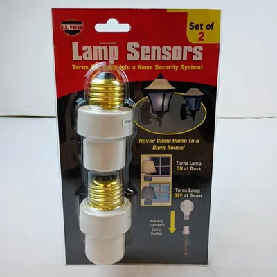 U.S. Patrol Lamp Sensors 2 Pack Turns Lamp Into Home Security System Brand New  - Image 1 of 3
