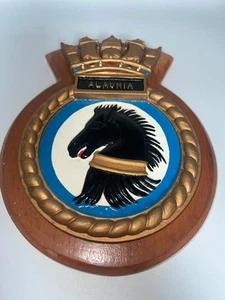 HMS Alaunia Ozeandampfer Schiffe Wandrelief Wappen Schild Maritim Royal Navy - Bild 1 von 8