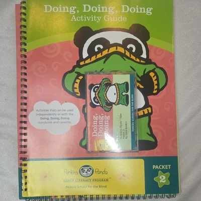 Perkins Panda Doing, Doing, Doing Book, Activity Guide, Cassette Tape)  (A-23) - Image 1 of 4