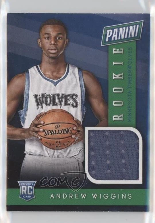 2014 Panini Black Friday Rookie Memorabilia 10 Andrew Wiggins #10 RC - Image 1 of 2