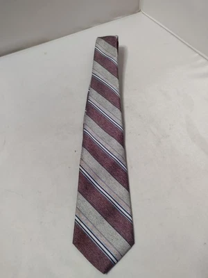 Vintage John Weitz Men's Neck Tie Necktie Striped Polyester Work Office B18  - Image 1 of 3