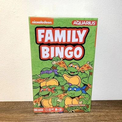 Teenage Mutant Ninja Turtles Family Bingo Game Aquarius 2023 New - Image 1 of 3