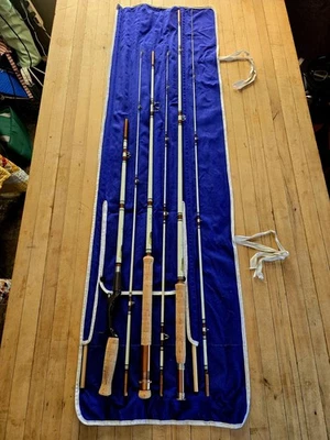 Raro 1960 Shakespeare Custom Wonderod Presidencial Omni Acción Juego de 3 Cañas Foto 1 de 4