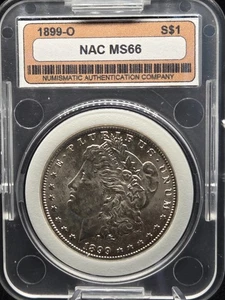 1899-O Morgan Silver Dollar – NAC Mint State 66 – Vault Gem Showcase - Picture 1 of 6