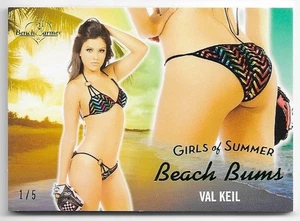 2025 BENCHWARMER GIRLS OF SUMMER VAL KEIL BEACH BUMS BUTT CARD /5 1/5 PLAYMATE! - Picture 1 of 2