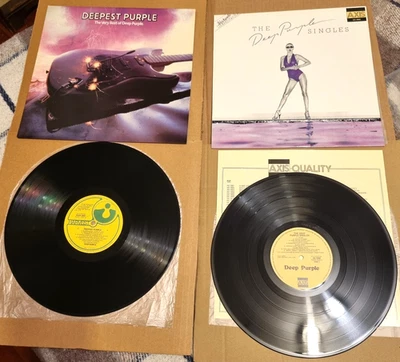 2 Australian Deep Purple Best of vinyl Lps Harvest & Axis labels 1982 - Image 1 of 4