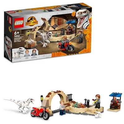 LEGO Jurassic World Atrochiraptor Bike Chase 76945 Toy Block Present Vehicle - Image 1 of 4