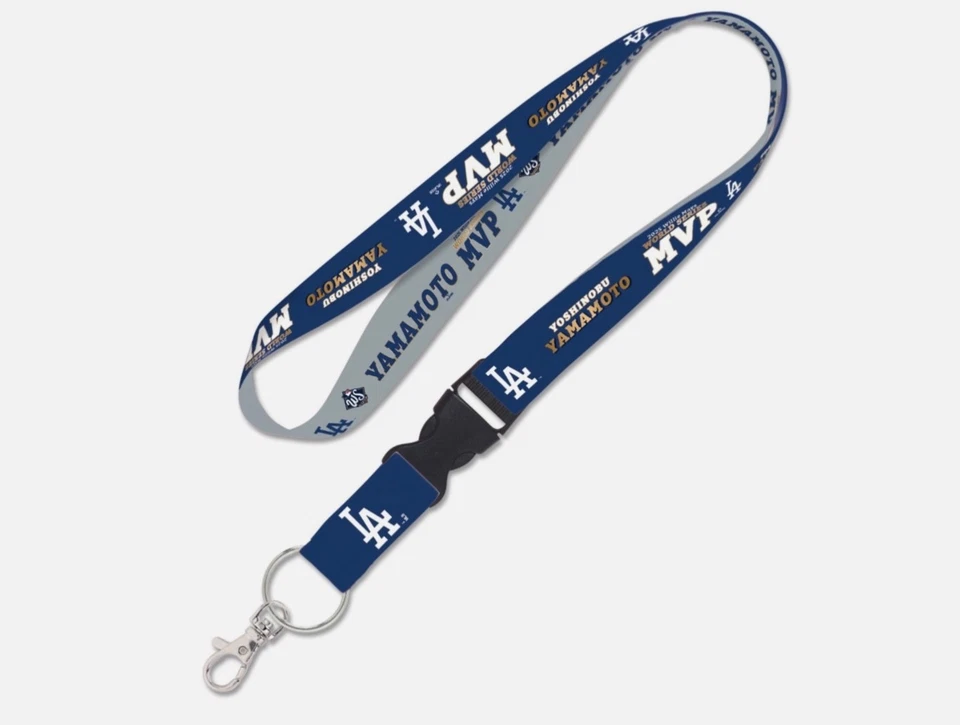 2025 World Series Champions MVP Lanyard Yoshinobu Yamamoto Los Angeles Dodgers - Image 1 of 1
