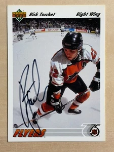 1991-92 Upper Deck In-Person Autograph Rick Tocchet #122 - Picture 1 of 1
