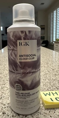 IGK ANTISOCIAL Cloud Club Time Release Bond Building Hair Mask 5oz/187mL FULL SZ - Image 1 of 4