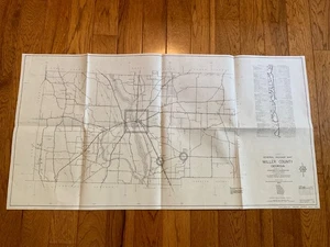 1972 Mappa generale dell'autostrada della contea di Miller, Georgia - Foto 1 di 8
