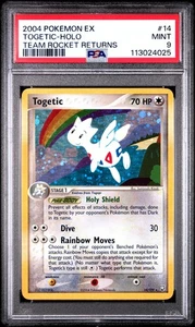2004 POKEMON EX TEAM ROCKET RETURNS TOGETIC #14 HOLO PSA 9 COME NUOVO #113024025 - Foto 1 di 2