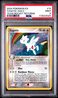 2004 POKEMON EX TEAM ROCKET RETURNS TOGETIC #14 HOLO PSA 9 MINT #113024025 - Image 1 of 2