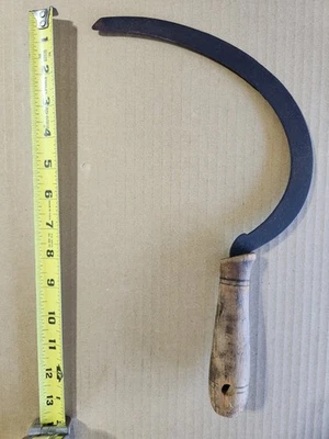 Antique Primitive Wooden Scythe Sickle Rustic Farm Tools. - Image 1 of 2