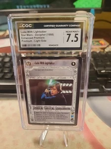 Star Wars CCG - Luke mit Lichtschwert - Enhanced Premiere Decipher - CGC 7.5  - Bild 1 von 2