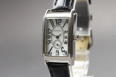 [Casi COMO NUEVO] HAMILTON Ardmore H112110 Pequeño Segundo Esfera Blanca Reloj Qz para Mujer Foto 1 de 4