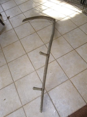 Vintage Antique 60” Long W/  24” Blade Scythe Farm Sickle Hay Tool - Image 1 of 4