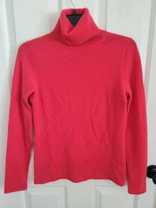 J.Crew 100% Kaschmir Damen Rollkragenpullover korallenrot Größe S - Bild 1 von 4