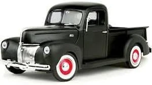 1940 Pickup Matt Black 1/18 Diecast Model Car by Motormax 73170AC-MTBK - Picture 1 of 2