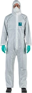 Tyvek Like Coverall Bunny Suits With Hood Elastic Wrists and Ankles ALL SIZES - Picture 1 of 26