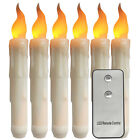 LED Stab-Kerzen Flamme Tafelkerze Optik-Wachs Kunststoff Stabkerzen Dekolicht DE
