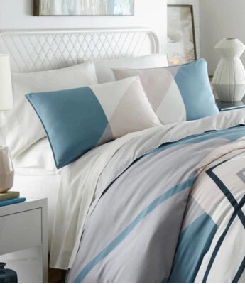 ✅ City Scene Duvet Set Thornton Lg , Pink /blue - Image 1 of 3