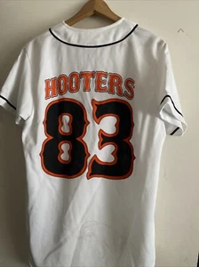 Camiseta de béisbol de colección Hooters años 2000 Y2K restaurante Swag empleada anfitriona L - Imagen 1 de 6
