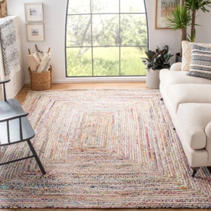 SAFAVIEH Cape Cod CAP202B Handwoven Beige / Multi Rug - Picture 1 of 60