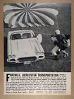 1962 Chevrolet C1 Corvette skydiver photo vintage print Ad