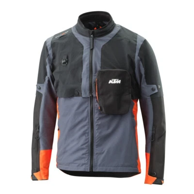 KTM Racetech Gray and Black Motorcycle Jacket Men's Sizes SM - 2X - Image 1 of 2