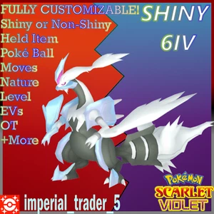 Pokémon Scarlet and Violet ✨SHINY✨ Black Kyurem Bundle 6IV + Customizable - Picture 1 of 1
