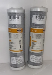 2 PACK CTO-F10-5 RSCTO001_M CARBON BLOCK FILTER 5UM 10 2.5" - Picture 1 of 4