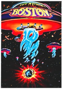 BOSTON ALBUM COVER * Custom ACEO * Novelty * MUSIC ARTIST * Art Card * ATC - Picture 1 of 2