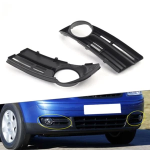 Front Bumper Fog Light Grille Cover Left + Right Fit VW Caddy 04-10 Touran 03-06 - Picture 1 of 11