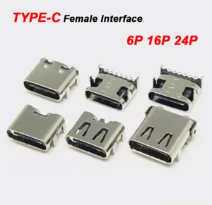 TYPE-C USB-3.1 Socket Patch 6P/16P/24P Direct Insertion Transmission Interface - Photo 1/7