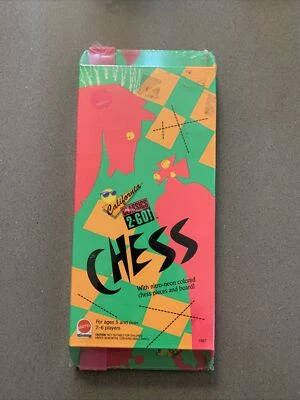 New Sealed Chess 1990s Mattel Neon Retro California Classics 2 Go! - Image 1 of 2